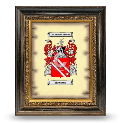 Sizemore Coat of Arms Framed - Heirloom