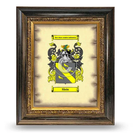 Slain Coat of Arms Framed - Heirloom
