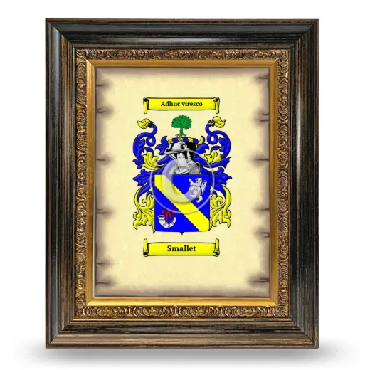 Smallet Coat of Arms Framed - Heirloom