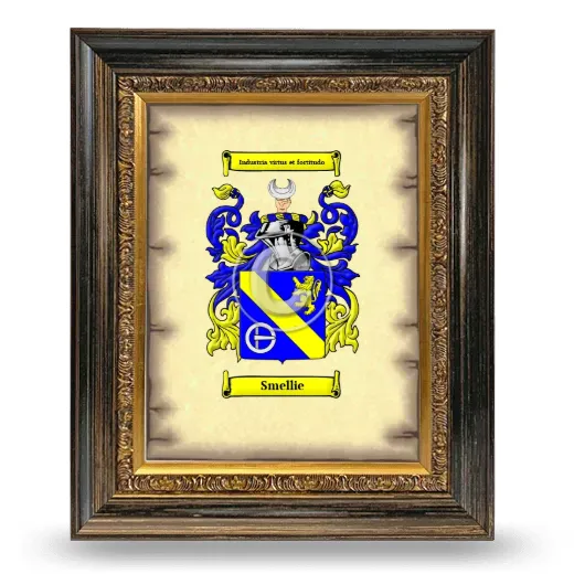Smellie Coat of Arms Framed - Heirloom