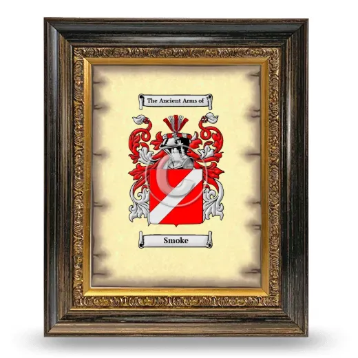 Smoke Coat of Arms Framed - Heirloom