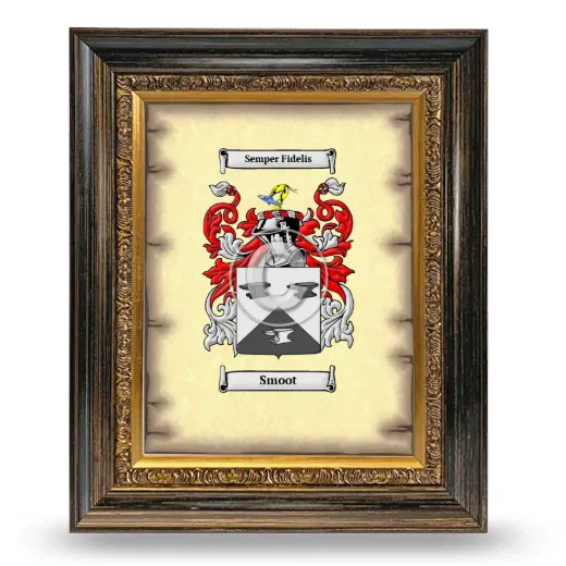 Smoot Coat of Arms Framed - Heirloom