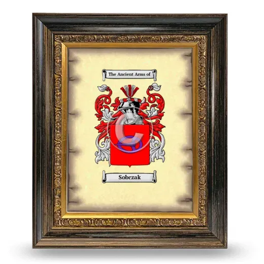 Sobczak Coat of Arms Framed - Heirloom