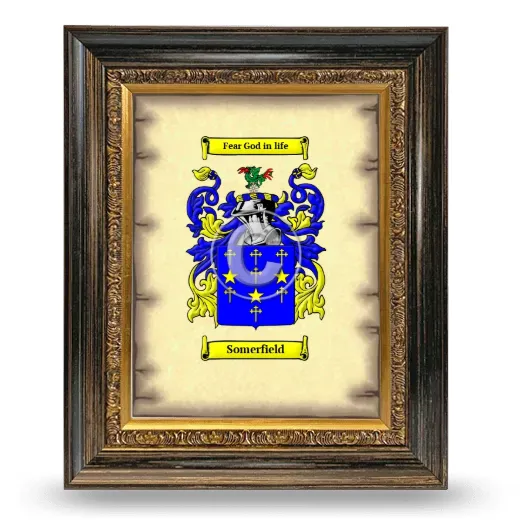 Somerfield Coat of Arms Framed - Heirloom