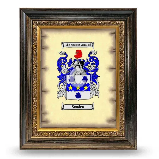 Souden Coat of Arms Framed - Heirloom