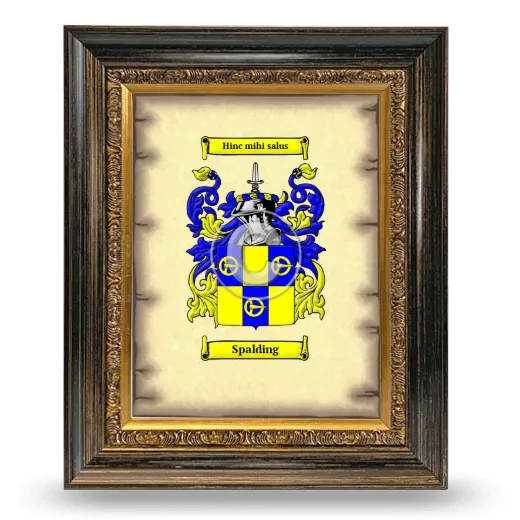 Spalding Coat of Arms Framed - Heirloom