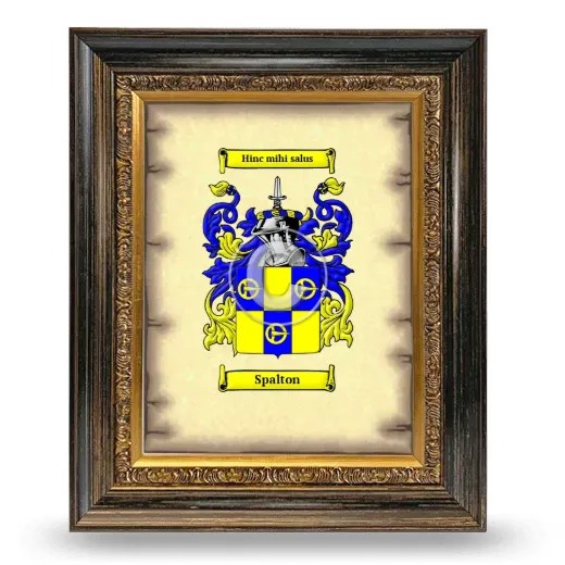 Spalton Coat of Arms Framed - Heirloom