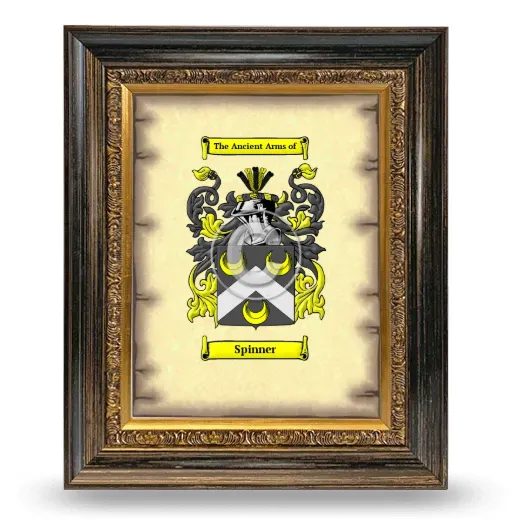 Spinner Coat of Arms Framed - Heirloom