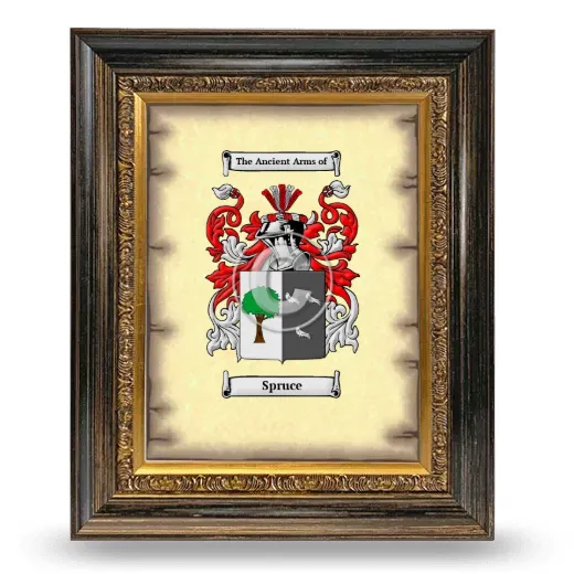 Spruce Coat of Arms Framed - Heirloom