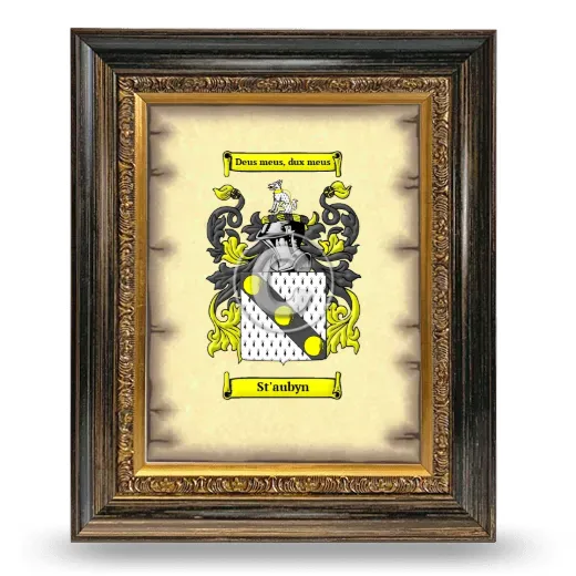 St'aubyn Coat of Arms Framed - Heirloom
