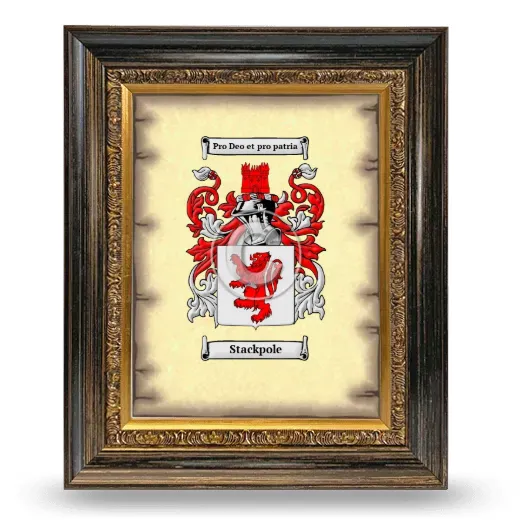 Stackpole Coat of Arms Framed - Heirloom