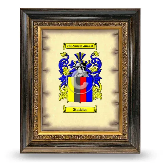 Stadeler Coat of Arms Framed - Heirloom