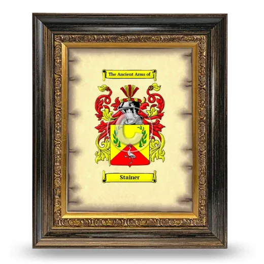 Stainer Coat of Arms Framed - Heirloom