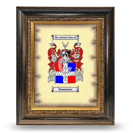 Stammers Coat of Arms Framed - Heirloom