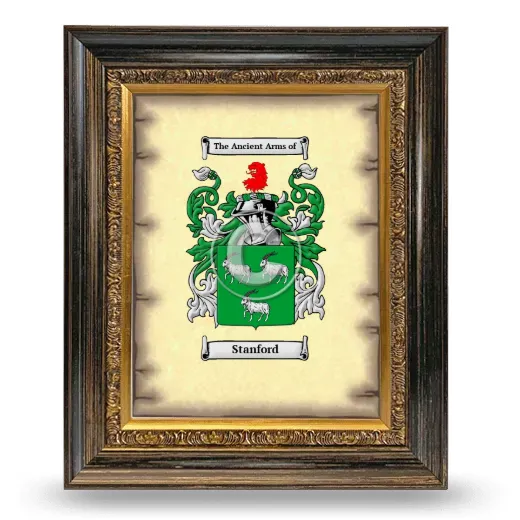 Stanford Coat of Arms Framed - Heirloom