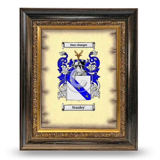 Stanley' Coat of Arms Framed - Heirloom