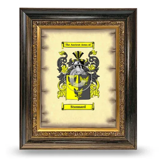 Stannard Coat of Arms Framed - Heirloom
