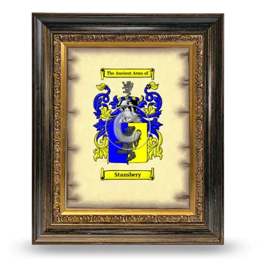 Stansbery Coat of Arms Framed - Heirloom