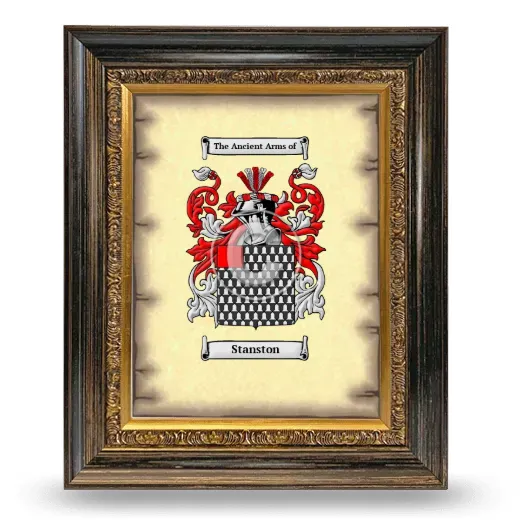 Stanston Coat of Arms Framed - Heirloom
