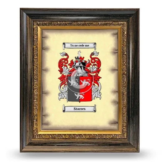 Starres Coat of Arms Framed - Heirloom
