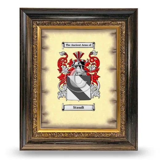Staudt Coat of Arms Framed - Heirloom
