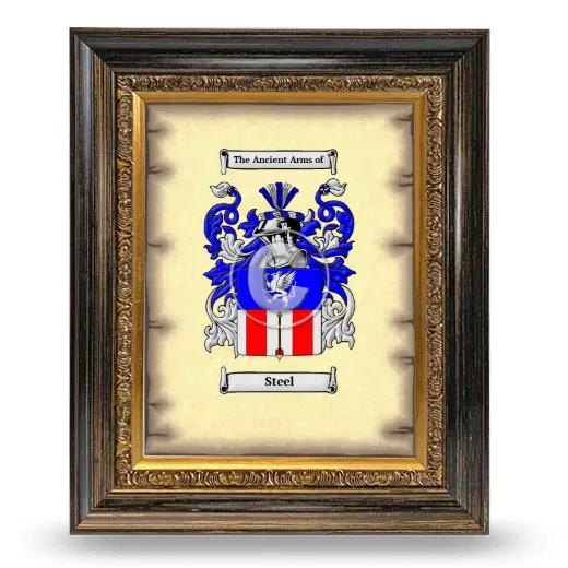 Steel Coat of Arms Framed - Heirloom