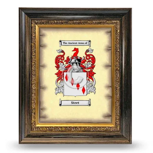 Steet Coat of Arms Framed - Heirloom