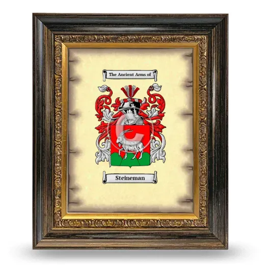 Steineman Coat of Arms Framed - Heirloom