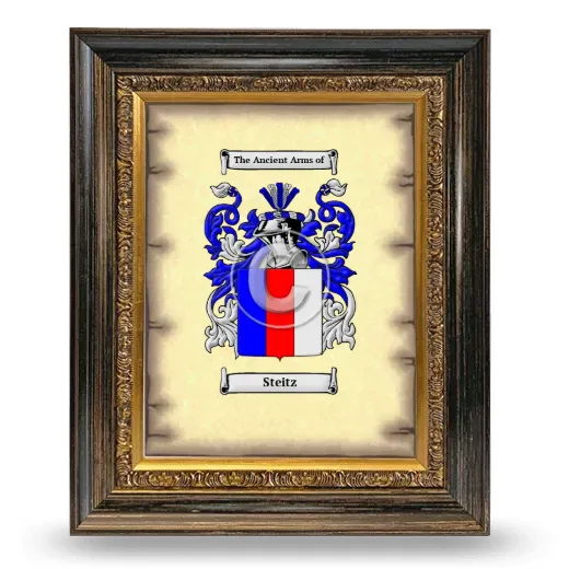 Steitz Coat of Arms Framed - Heirloom