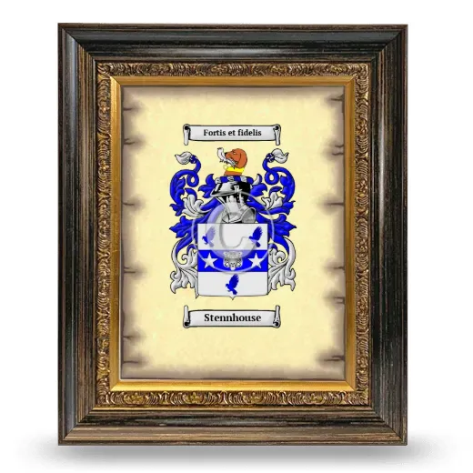 Stennhouse Coat of Arms Framed - Heirloom