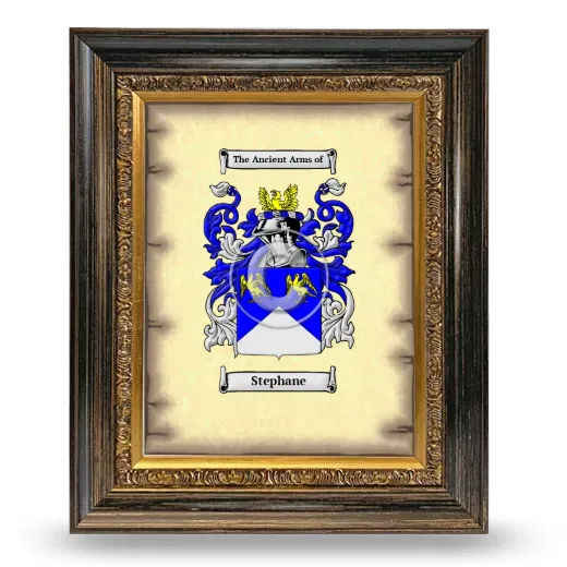 Stephane Coat of Arms Framed - Heirloom