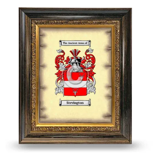 Stevington Coat of Arms Framed - Heirloom