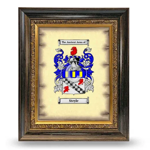 Steyle Coat of Arms Framed - Heirloom