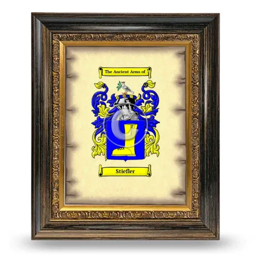 Stiefler Coat of Arms Framed - Heirloom