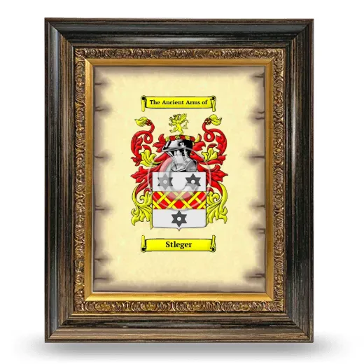 Stleger Coat of Arms Framed - Heirloom