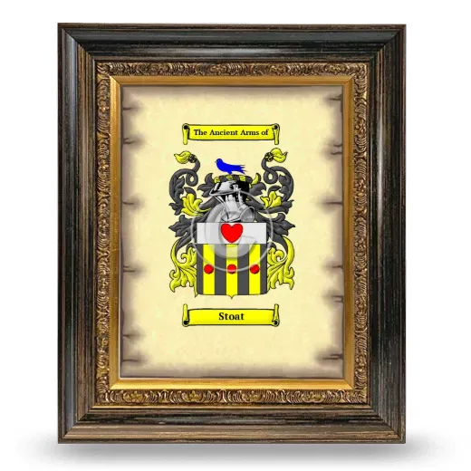 Stoat Coat of Arms Framed - Heirloom