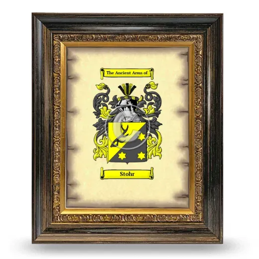 Stohr Coat of Arms Framed - Heirloom
