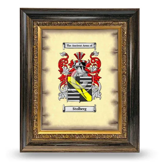 Stolberg Coat of Arms Framed - Heirloom