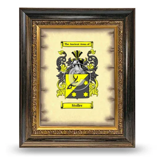 Stoller Coat of Arms Framed - Heirloom