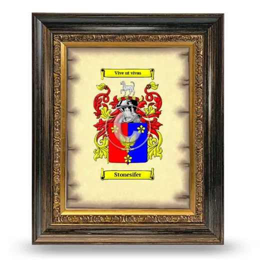 Stonesifer Coat of Arms Framed - Heirloom