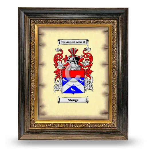 Stonge Coat of Arms Framed - Heirloom