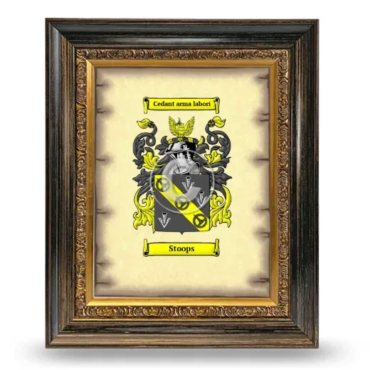 Stoops Coat of Arms Framed - Heirloom