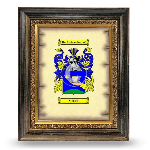 Stoudt Coat of Arms Framed - Heirloom