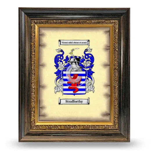 Strafforthy Coat of Arms Framed - Heirloom