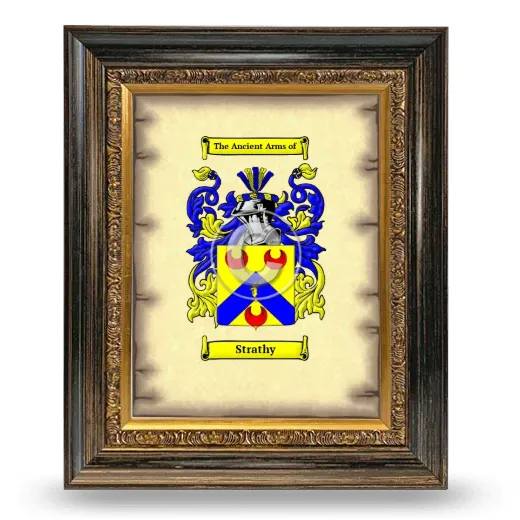 Strathy Coat of Arms Framed - Heirloom