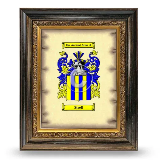 Strell Coat of Arms Framed - Heirloom