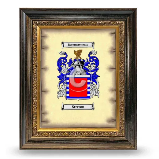 Streton Coat of Arms Framed - Heirloom