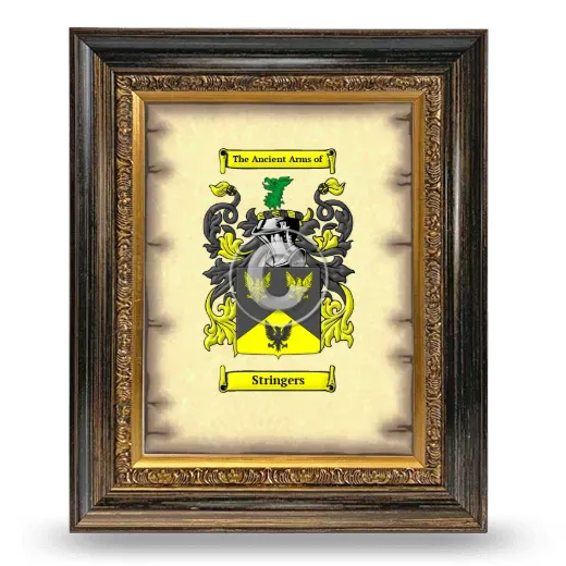 Stringers Coat of Arms Framed - Heirloom