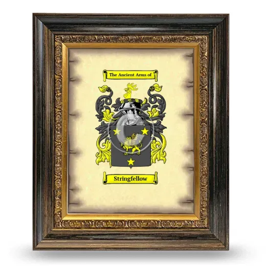Stringfellow Coat of Arms Framed - Heirloom