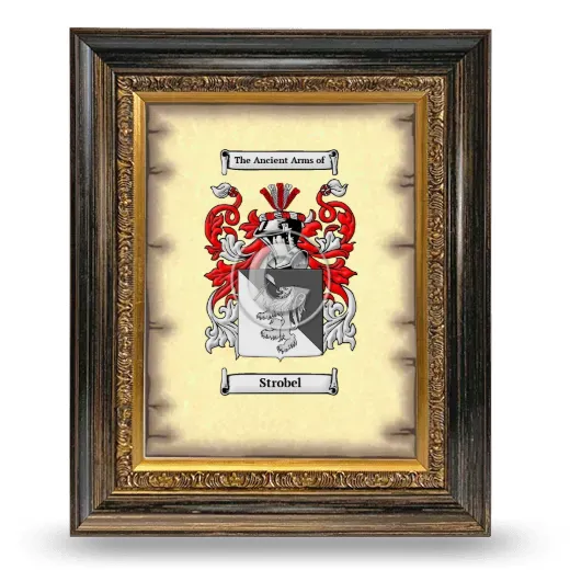 Strobel Coat of Arms Framed - Heirloom